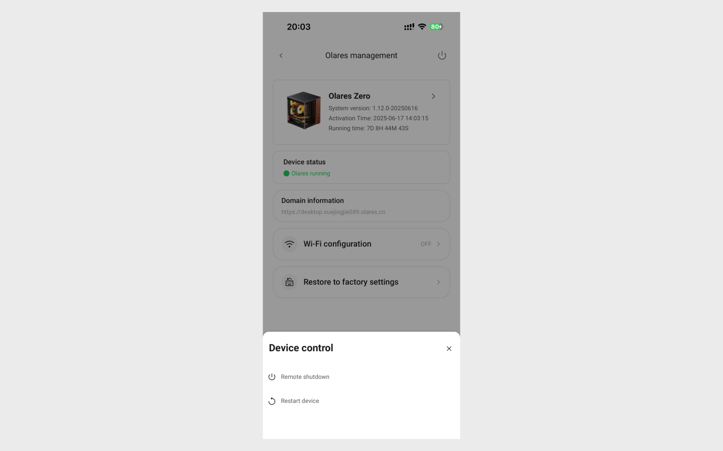 Device control